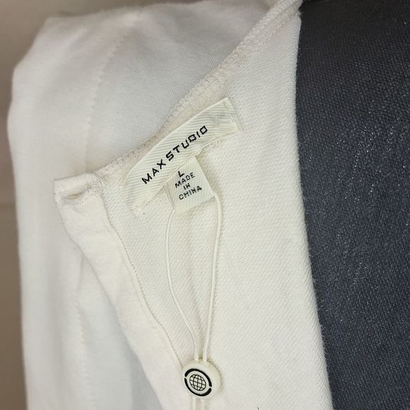 Max Studio French Terry Waist-Tie Jumpsuit - Picture 10 of 16